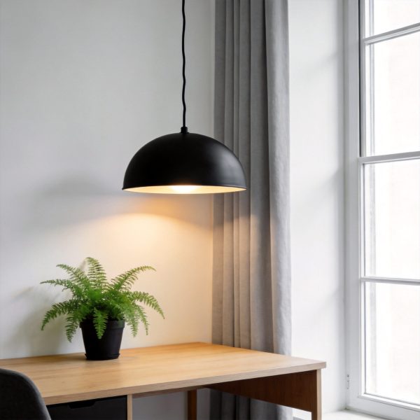 Matte Black Pendant Light